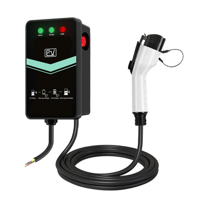 Type1 Plug 32A Plug And Charge Стенная зарядная станция для электромобилей