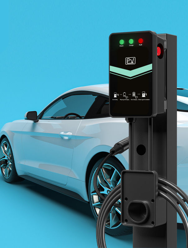 Type1 Plug 32A Plug And Charge Стенная зарядная станция для электромобилей