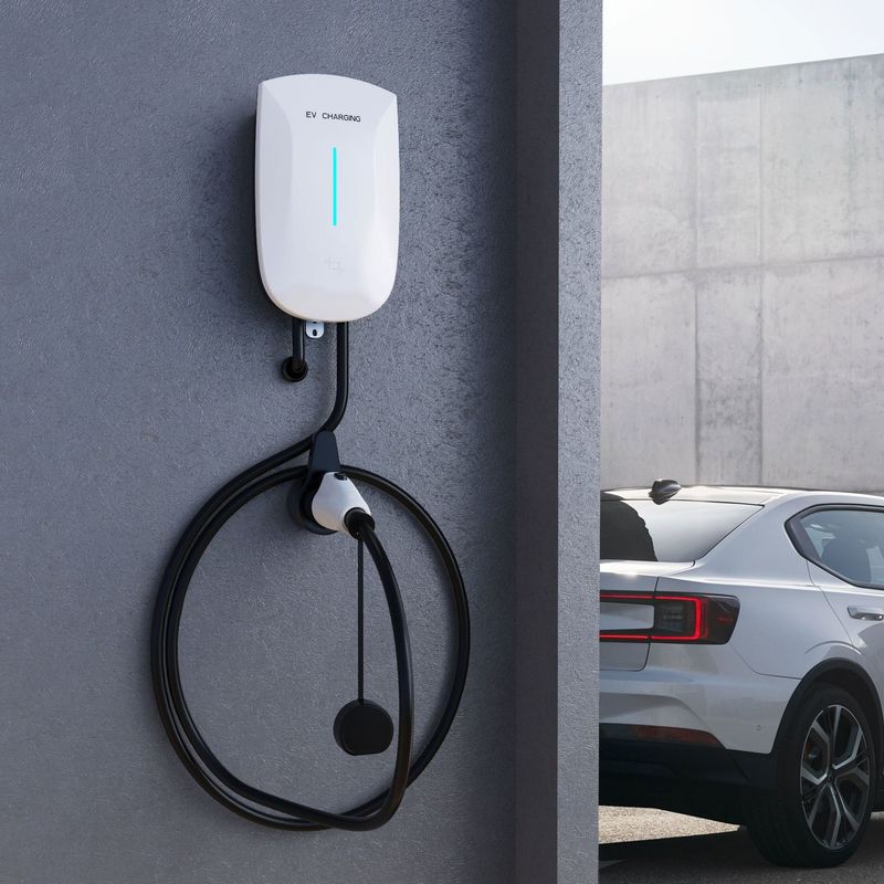 Установленное стеной 7kw управление приложения заряжателя типа 2 EV европейское стандартное быстро поручая