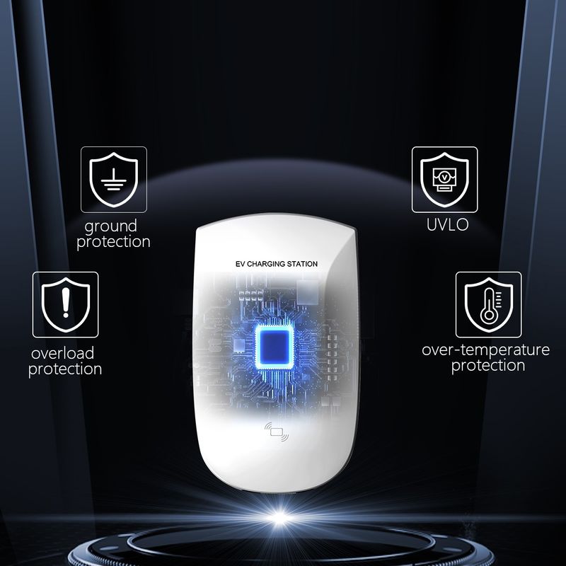 IP55 Тип 2 32A Стенная зарядная станция для электромобилей 3-фазная зарядная станция