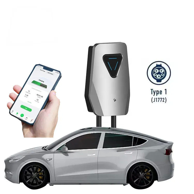 Заряжатель стены EV типа 1 оружия 32A американского стандарта одиночный для поручать дома Tesla