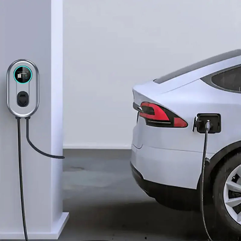 Портативная Bluetooth зарядка 110V до 240V Type 1 EV зарядное устройство защиты от утечки