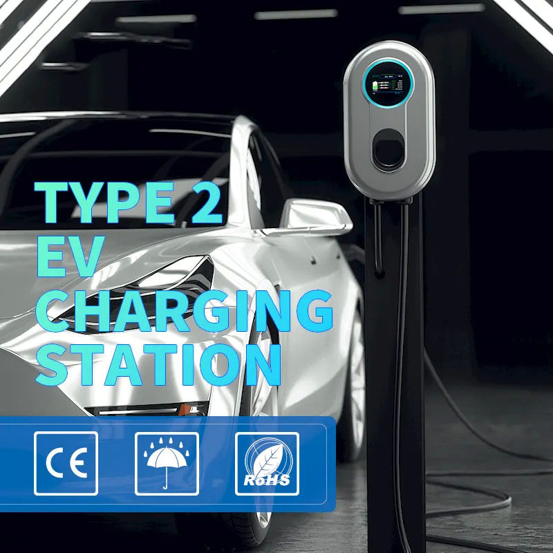 22 кВт RFID-карта 5 метров кабельная мобильная станция зарядки электромобилей типа 2