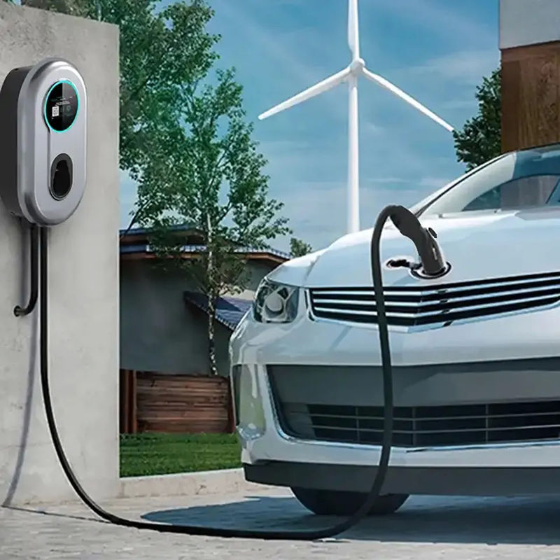 230V 400V сенсорная кнопка портативный уровень 2 зарядное устройство для электромобилей
