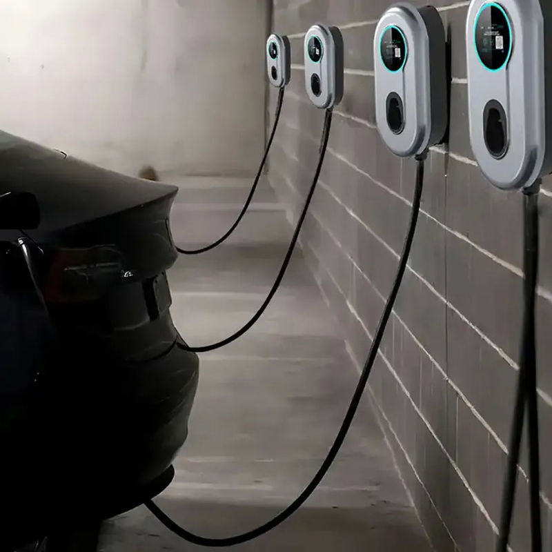 3 заряжатель Wifi AC EV типа 2 участков 400v поручая регулируемое течение