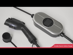 Зарядная станция переходника 16A портативная EV Schuko одиночной фазы с дисплеем LCD